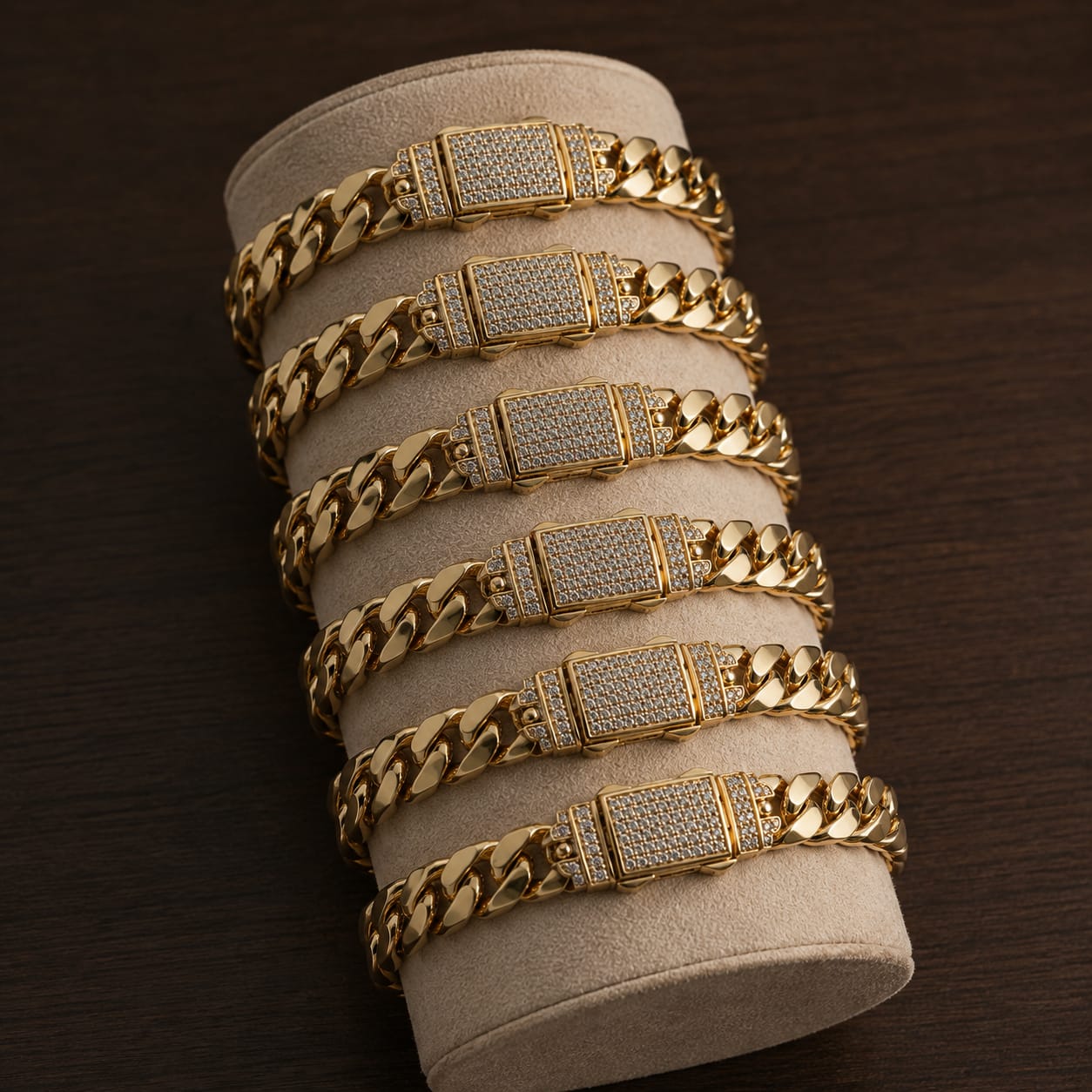 Pulsera Broche De Diamantes De Lujo