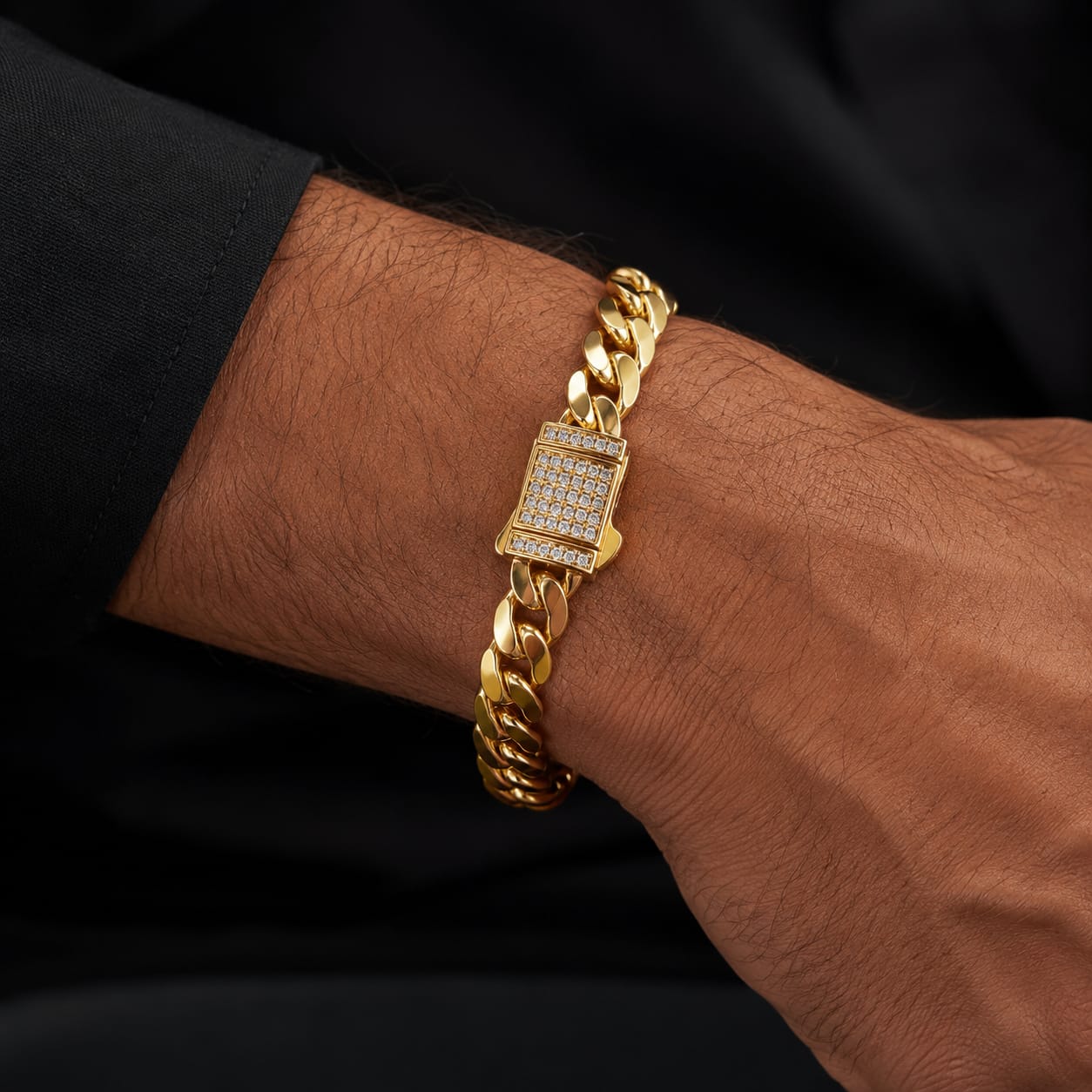 Pulsera Broche De Diamantes De Lujo