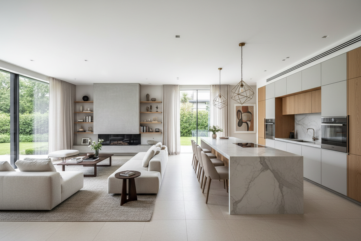 Revestimiento Vertical de Madera Moderna