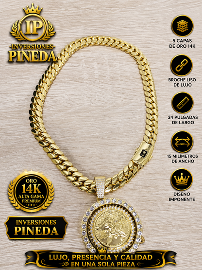 cadena con dije 15 milímetros