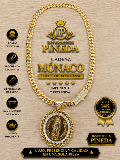 cadena Mónaco 10 con dije milímetros