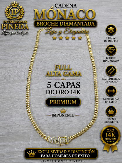 cadena monaco 6 milímetros