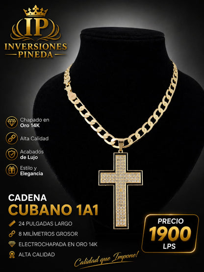 cadena cubana dije de cruz